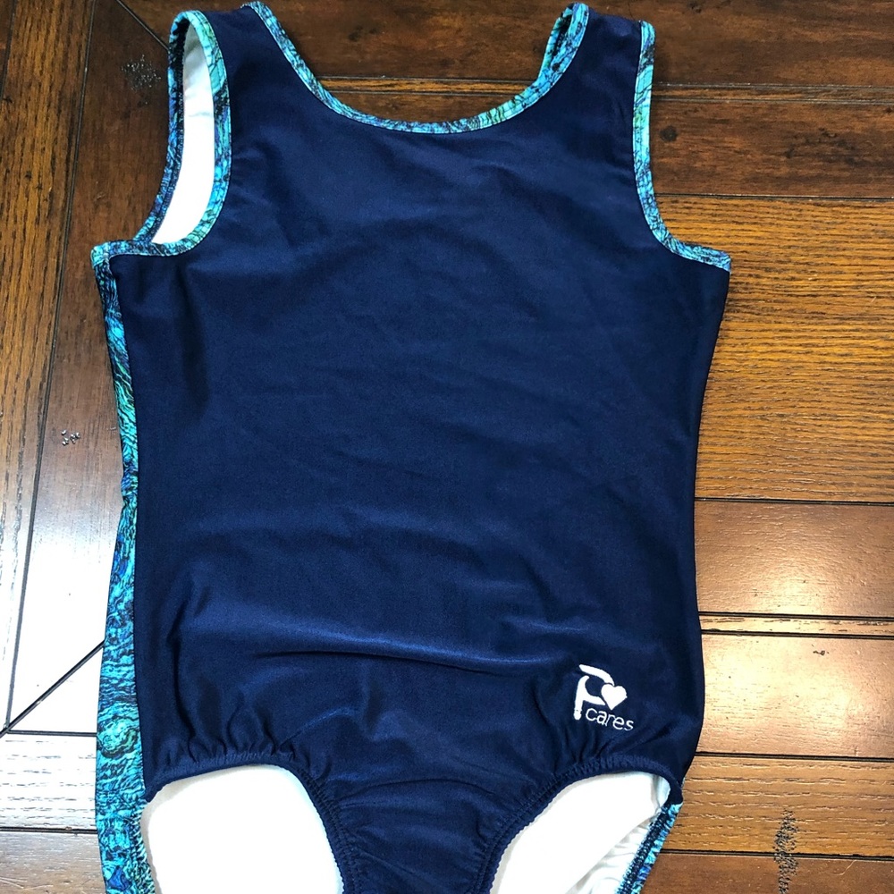 Plum Leotard Adult L Navy w/ design on back
